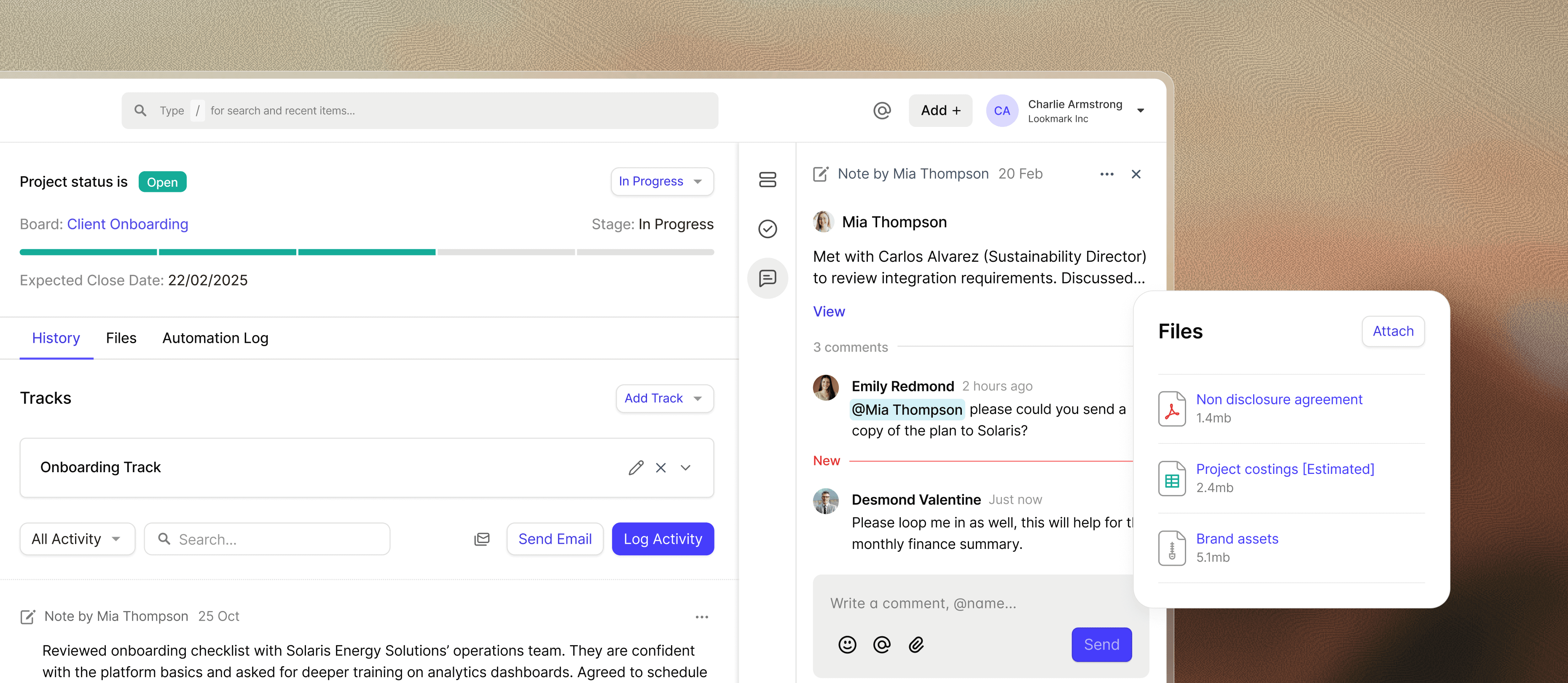 Project screenshot